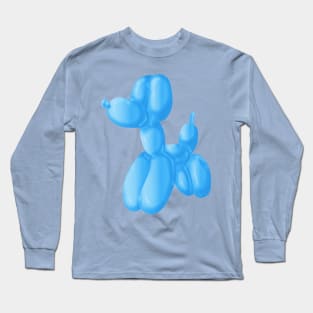 Blue Poodle Long Sleeve T-Shirt